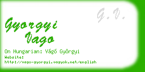 gyorgyi vago business card